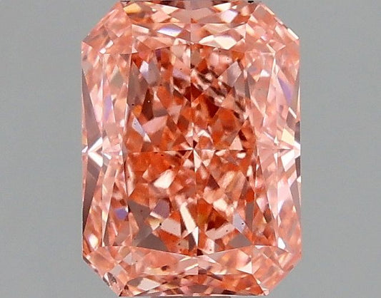 Lab-Grown Radiant Diamond - 1.5 Carats, Fancy Vivid Pink Color, VS2 Clarity - Certified by IGI - Report Number: LG665421506