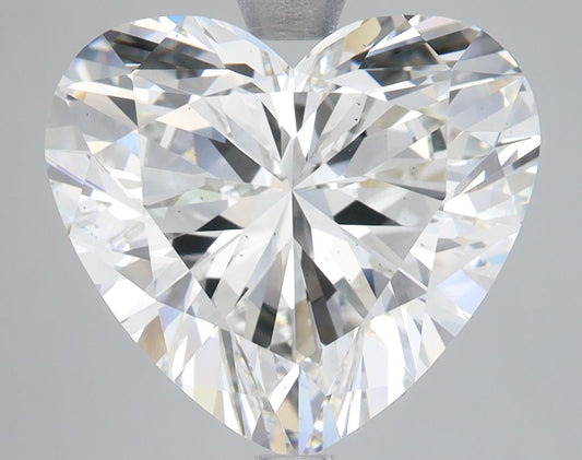 Lab-Grown Heart Diamond - 6.09 Carats, F Color, VS2 Clarity - Certified by IGI - Report Number: LG685553645
