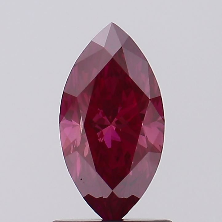 Lab-Grown Marquise Diamond - 1.01 Carats, Fancy Deep Pink Color, VS2 Clarity - Certified by IGI - Report Number: LG601334635
