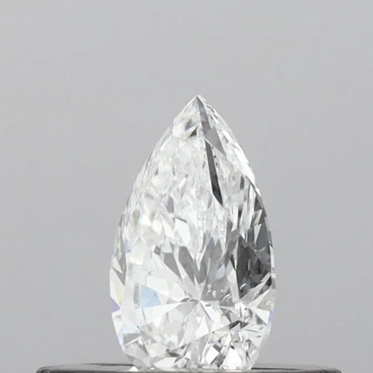 0,31 ct birnenförmiger, im Labor gezüchteter Diamant (Farbe D, Reinheit SI2, IGI-zertifiziert)
