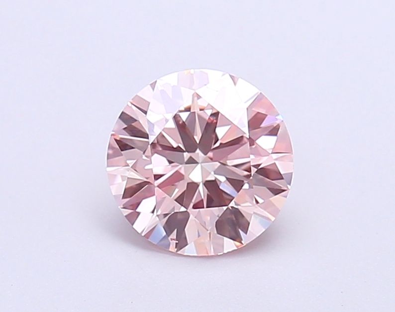 Lab-Grown Round Diamond - 1.01 Carats, Fancy Intense Pink Color, VS2 Clarity - Certified by IGI - Report Number: LG669469020