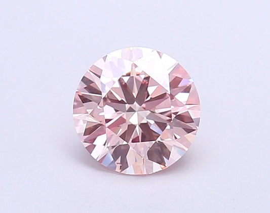 Lab-Grown Round Diamond - 1.01 Carats, Fancy Intense Pink Color, VS2 Clarity - Certified by IGI - Report Number: LG669469020
