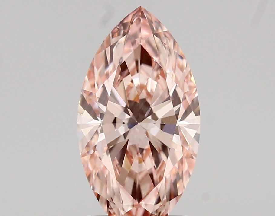 Lab-Grown Marquise Diamond - 1.42 Carats, Fancy Vivid Pink Color, VS1 Clarity - Certified by IGI - Report Number: LG685545785