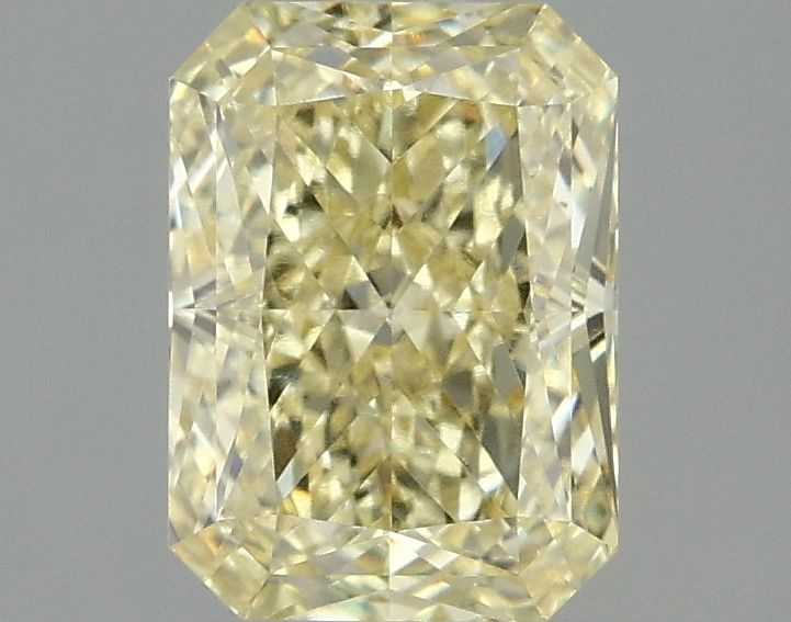 Lab-Grown Radiant Diamond - 2.05 Carats, Fancy Yellow Color, VVS2 Clarity - Certified by IGI - Report Number: LG663405721