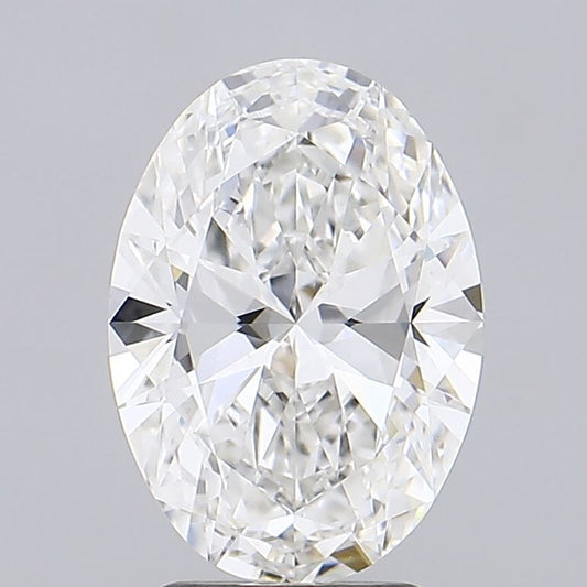 Lab-Grown Oval Diamond - 3.05 Carats, F Color, VVS2 Clarity - Certified by IGI - Report Number: LG698514825
