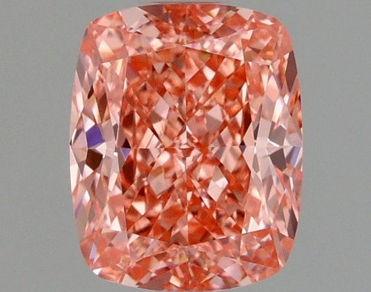 Lab-Grown Cushion Diamond - 1.08 Carats, Fancy Vivid Pink Color, VS1 Clarity - Certified by IGI - Report Number: LG668470166