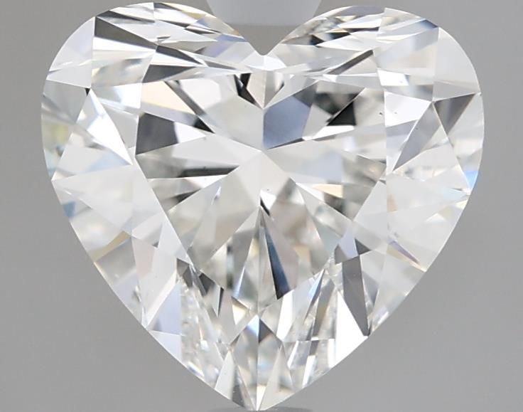 Lab-Grown Heart Diamond - 2.56 Carats, F Color, VS1 Clarity - Certified by IGI - Report Number: LG645469402