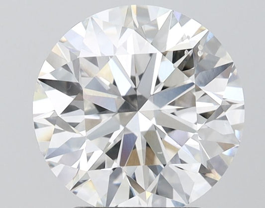 Lab-Grown Round Diamond - 3.0 Carats, F Color, VS2 Clarity - Certified by IGI - Report Number: LG683570827