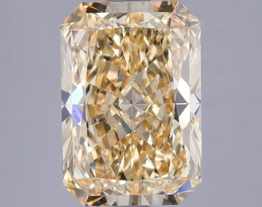 Lab-Grown Radiant Diamond - 2.45 Carats, Fancy Vivid Yellow Color, VVS2 Clarity - Certified by IGI - Report Number: LG624439920