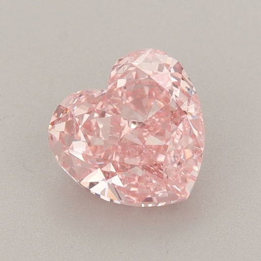 Lab-Grown Heart Diamond - 1.2 Carats, Fancy Vivid Pink Color, VS1 Clarity - Certified by IGI - Report Number: LG633463307