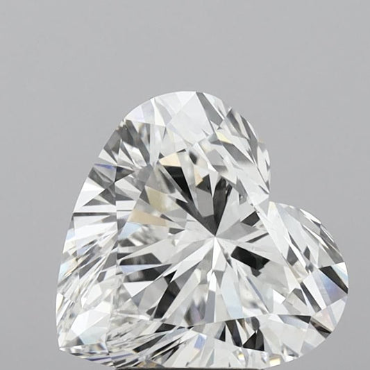 Lab-Grown Heart Diamond - 4.5 Carats, F Color, VS1 Clarity - Certified by IGI - Report Number: LG656496233