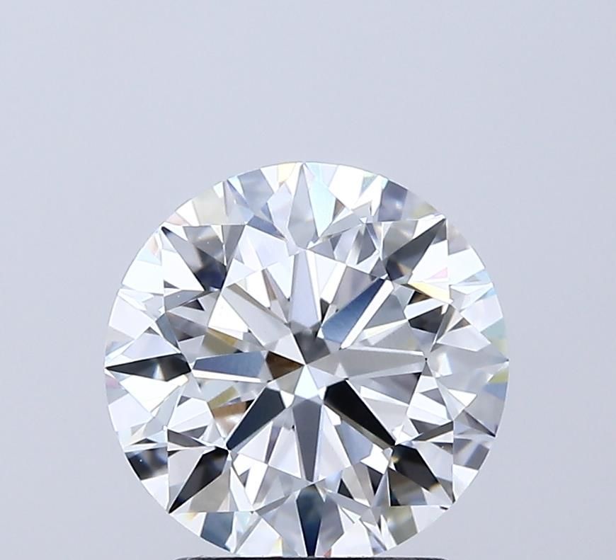 Lab-Grown Round Diamond - 2.53 Carats, F Color, VVS2 Clarity - Certified by IGI - Report Number: LG692508817
