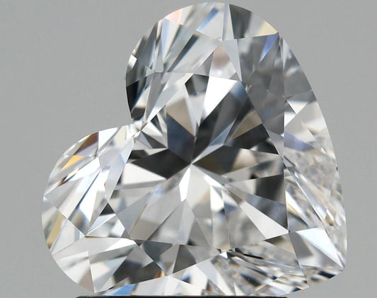 Lab-Grown Heart Diamond - 2.09 Carats, E Color, VVS2 Clarity - Certified by IGI - Report Number: LG634439464
