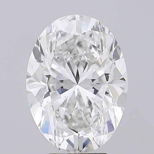 Lab-Grown Oval Diamond - 6.02 Carats, F Color, VS1 Clarity - Certified by IGI - Report Number: LG687504600