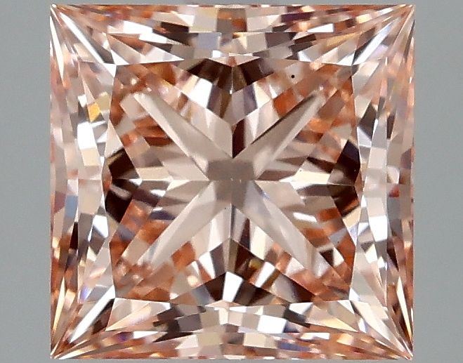 Lab-Grown Princess Diamond - 2.63 Carats, Fancy Intense Pink Color, VS1 Clarity - Certified by IGI - Report Number: LG634441454