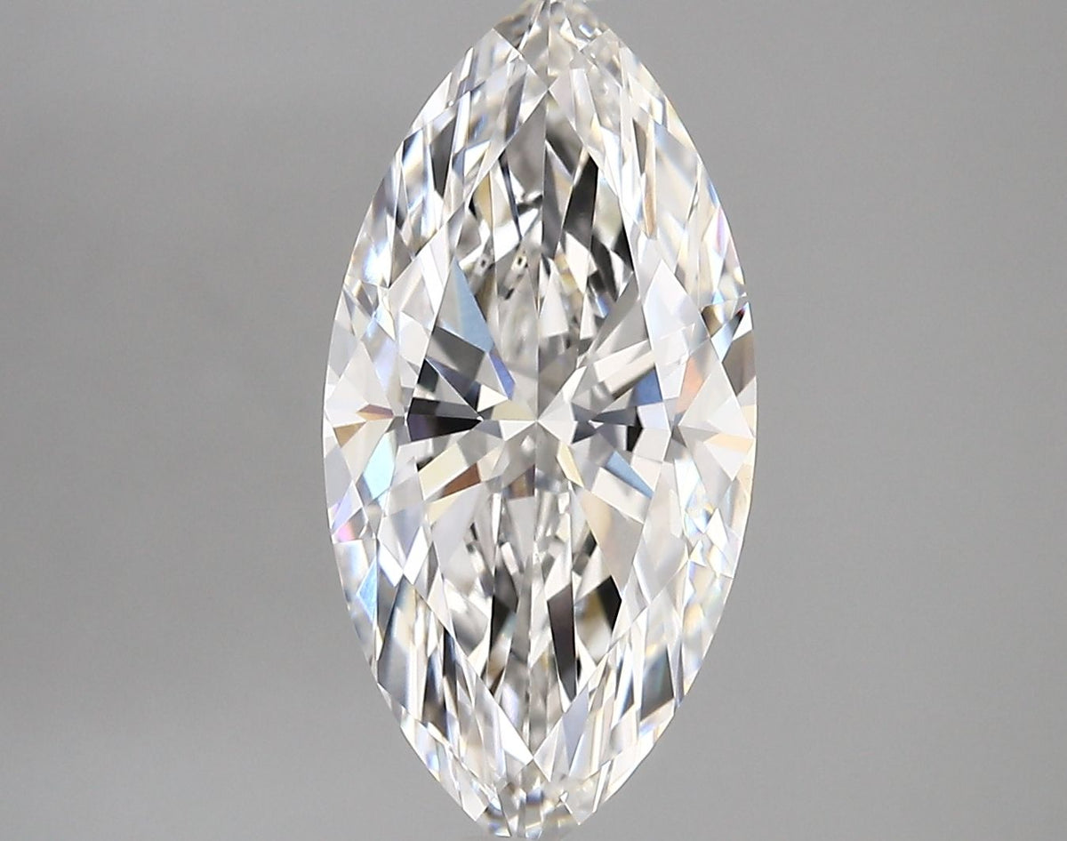 Lab-Grown Marquise Diamond - 3.52 Carats, F Color, VVS2 Clarity - Certified by IGI - Report Number: LG712533660