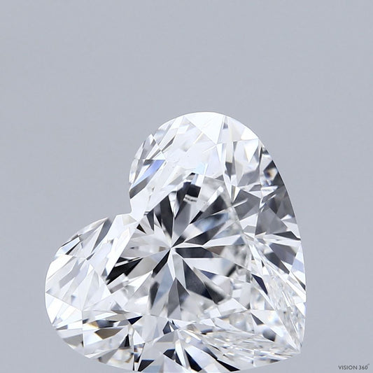 Lab-Grown Heart Diamond - 5.06 Carats, E Color, VS1 Clarity - Certified by IGI - Report Number: LG696577509