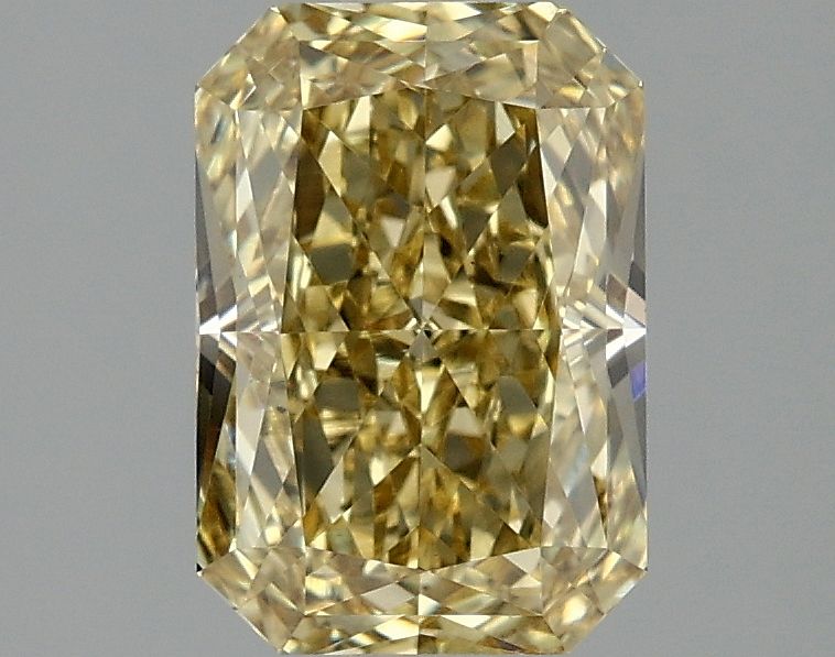 Lab-Grown Radiant Diamond - 2.05 Carats, Fancy Intense Yellow Color, VVS2 Clarity - Certified by IGI - Report Number: LG675526608