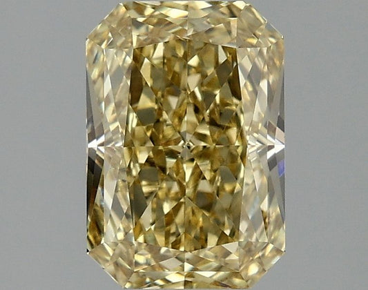 Lab-Grown Radiant Diamond - 2.05 Carats, Fancy Intense Yellow Color, VVS2 Clarity - Certified by IGI - Report Number: LG675526608