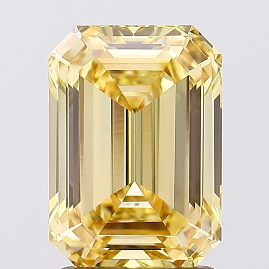 Lab-Grown Emerald Diamond - 2.02 Carats, Fancy Intense Yellow Color, VVS2 Clarity - Certified by IGI - Report Number: LG670477092