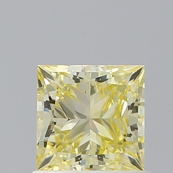 Lab-Grown Princess Diamond - 1.0 Carats, Fancy Intense Yellow Color, VS1 Clarity - Certified by IGI - Report Number: LG662474477