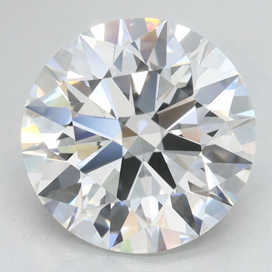 Lab-Grown Round Diamond - 3.45 Carats, D Color, VVS2 Clarity - Certified by GIA - Report Number: 6515213889