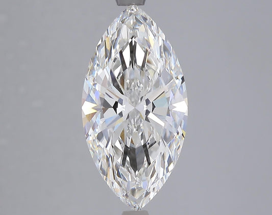 Lab-Grown Marquise Diamond - 4.05 Carats, F Color, VVS2 Clarity - Certified by IGI - Report Number: LG685589482