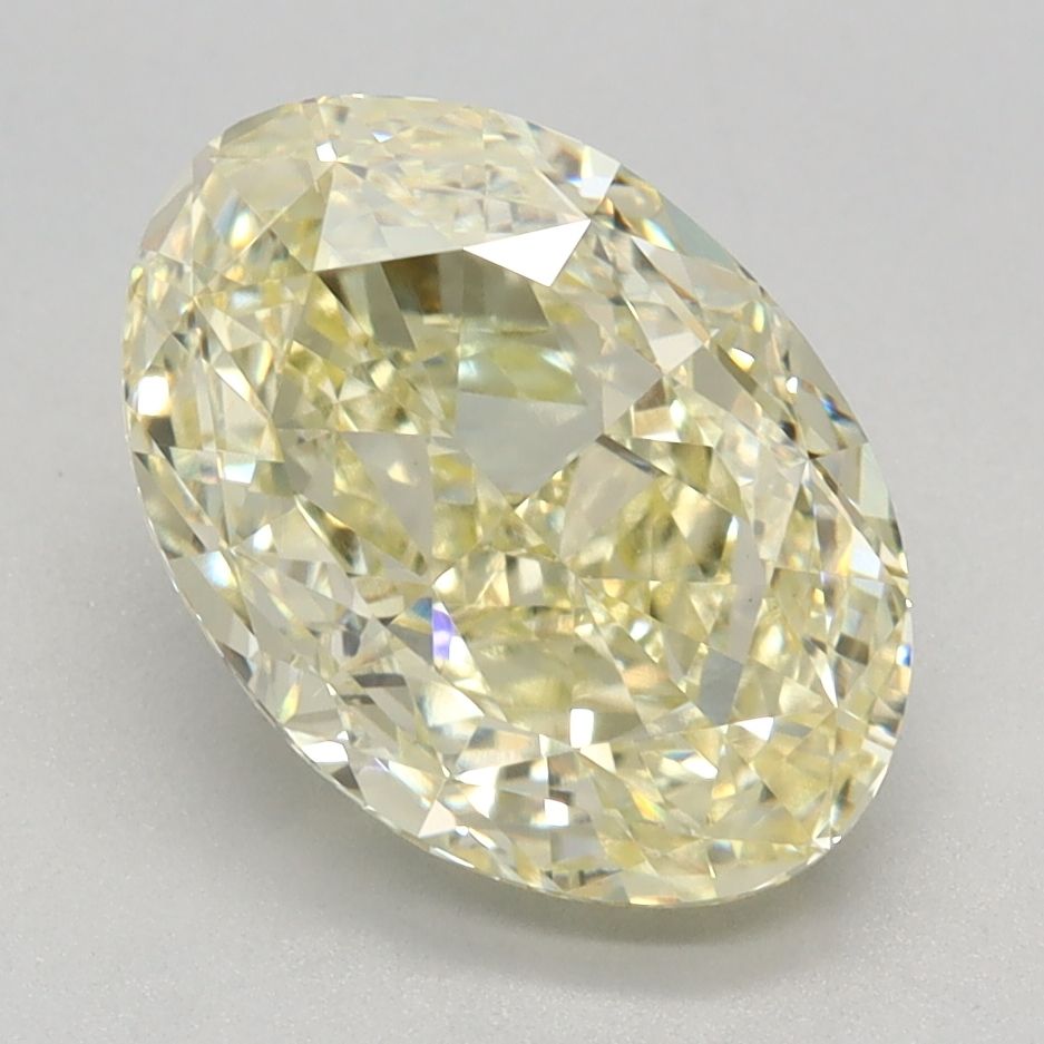 Lab-Grown Oval Diamond - 2.56 Carats, Fancy Yellow Color, VVS2 Clarity - Certified by IGI - Report Number: LG660472773