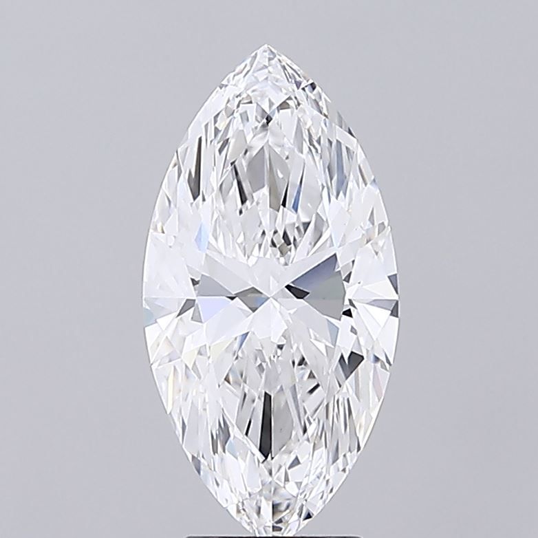 Lab-Grown Marquise Diamond - 3.51 Carats, D Color, VVS2 Clarity - Certified by IGI - Report Number: LG669439197