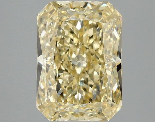 Lab-Grown Radiant Diamond - 3.08 Carats, Fancy Intense Yellow Color, VVS2 Clarity - Certified by IGI - Report Number: LG677503219