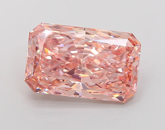 Lab-Grown Radiant Diamond - 7.09 Carats, Fancy Vivid Pink Color, VS2 Clarity - Certified by IGI - Report Number: LG687504838