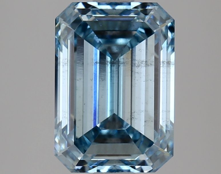 Lab-Grown Emerald Diamond - 3.03 Carats, Fancy Intense Blue Color, VS2 Clarity - Certified by IGI - Report Number: LG636422659