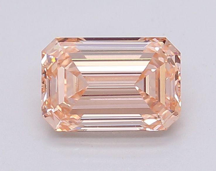 Lab-Grown Emerald Diamond - 1.52 Carats, Fancy Intense Pink Color, VVS2 Clarity - Certified by IGI - Report Number: LG595381267