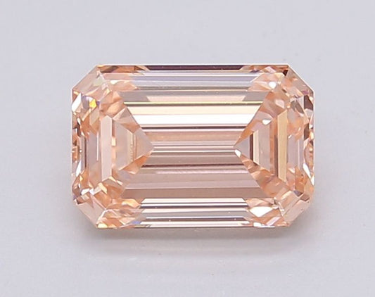 Lab-Grown Emerald Diamond - 1.52 Carats, Fancy Intense Pink Color, VVS2 Clarity - Certified by IGI - Report Number: LG595381267