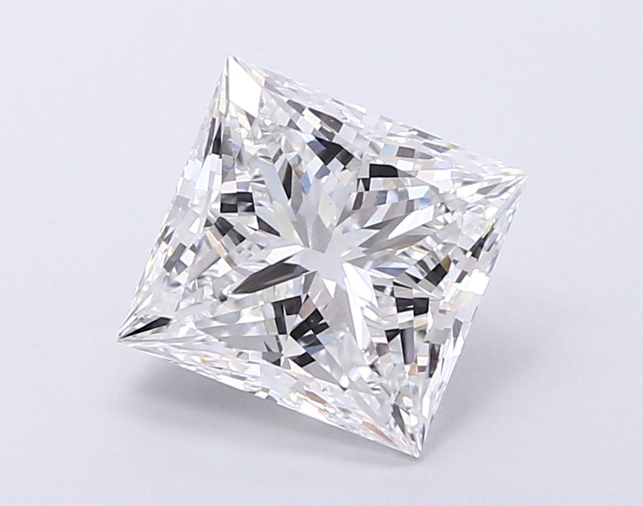 Lab-Grown Princess Diamond - 3.52 Carats, D Color, VVS2 Clarity - Certified by IGI - Report Number: LG671490471