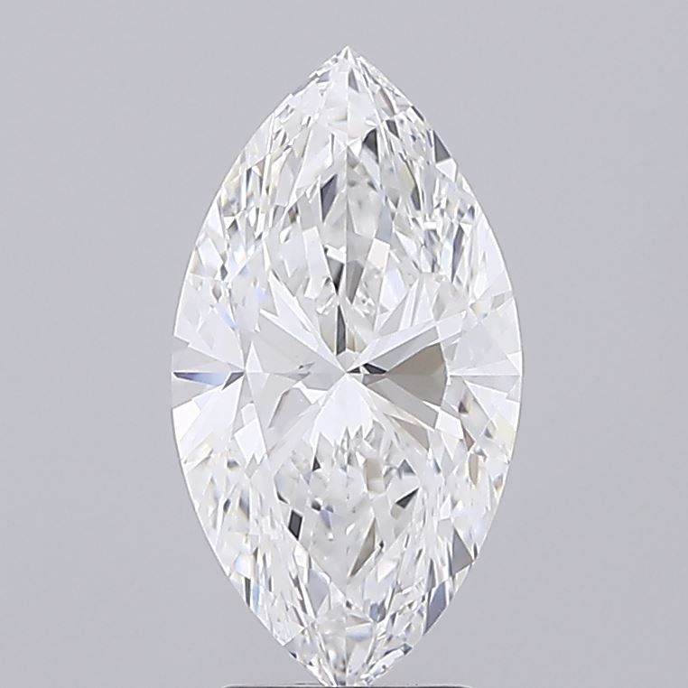 Lab-Grown Marquise Diamond - 3.5 Carats, D Color, VVS2 Clarity - Certified by IGI - Report Number: LG652436588