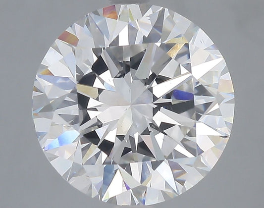 Lab-Grown Round Diamond - 5.0 Carats, F Color, VS2 Clarity - Certified by IGI - Report Number: LG685574004