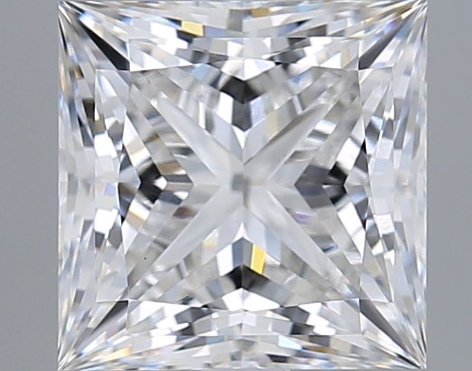 Lab-Grown Princess Diamond - 3.04 Carats, F Color, VVS2 Clarity - Certified by IGI - Report Number: LG665407087