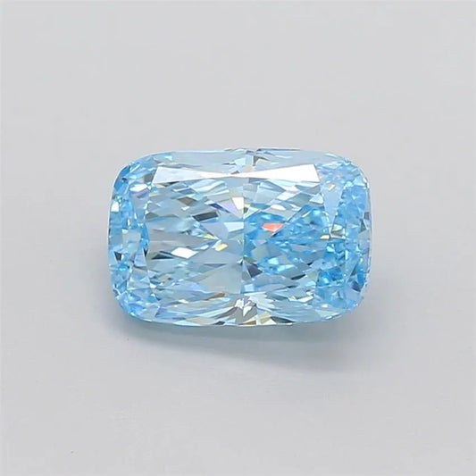 3.18ct Cushion modified Lab Grown Diamond (Colour Fancy Vivid Blue, Clarity VVS2, IGI Certified)