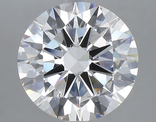Lab-Grown Round Diamond - 4.02 Carats, F Color, VS2 Clarity - Certified by IGI - Report Number: LG674555082