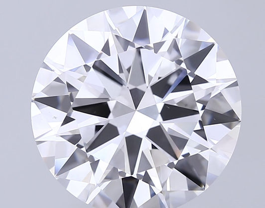 Lab-Grown Round Diamond - 8.04 Carats, E Color, VS1 Clarity - Certified by IGI - Report Number: LG698525938