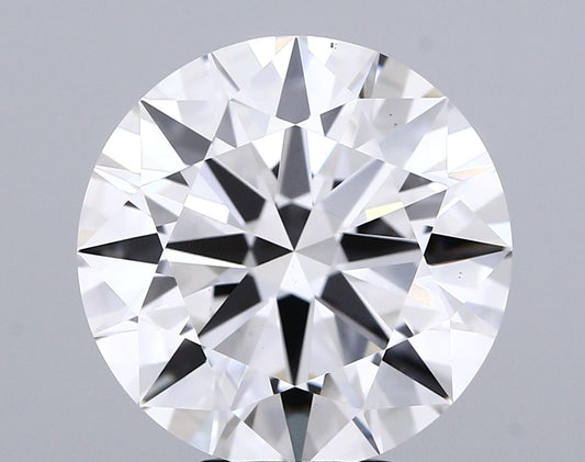 Lab-Grown Round Diamond - 8.03 Carats, F Color, VS1 Clarity - Certified by IGI - Report Number: LG690511457
