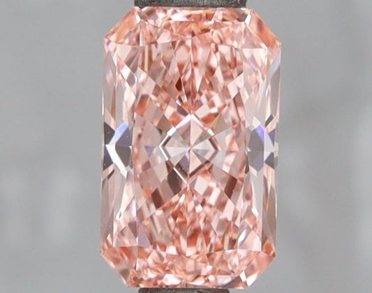 Lab-Grown Radiant Diamond - 1.02 Carats, Fancy Vivid Pink Color, VVS2 Clarity - Certified by IGI - Report Number: LG670472952