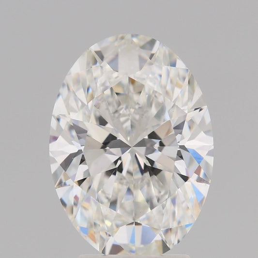Lab-Grown Oval Diamond - 3.59 Carats, F Color, VVS2 Clarity - Certified by IGI - Report Number: LG642428150