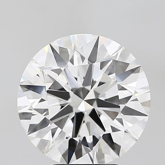 Lab-Grown Round Diamond - 4.04 Carats, F Color, VVS2 Clarity - Certified by IGI - Report Number: LG686502987