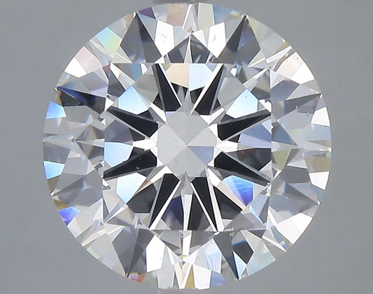 Lab-Grown Round Diamond - 5.01 Carats, F Color, VS2 Clarity - Certified by IGI - Report Number: LG685574012