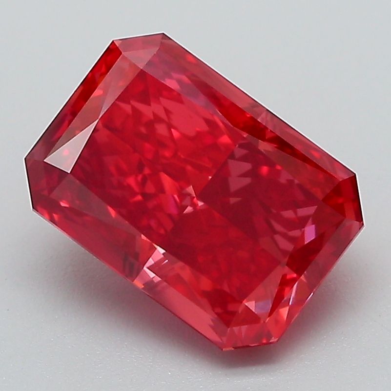 Lab-Grown Radiant Diamond - 2.52 Carats, Fancy Vivid Pink Color, VS1 Clarity - Certified by IGI - Report Number: LG633436273