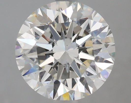 Lab-Grown Round Diamond - 2.59 Carats, Fancy Vivid Pink Color, VS1 Clarity - Certified by IGI - Report Number: LG686502148