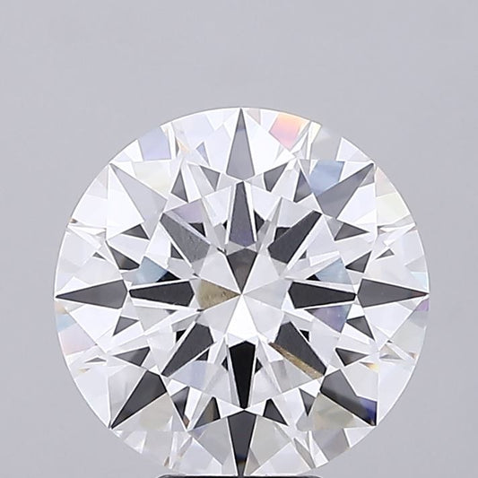 Lab-Grown Round Diamond - 8.11 Carats, E Color, VVS2 Clarity - Certified by IGI - Report Number: LG702529199