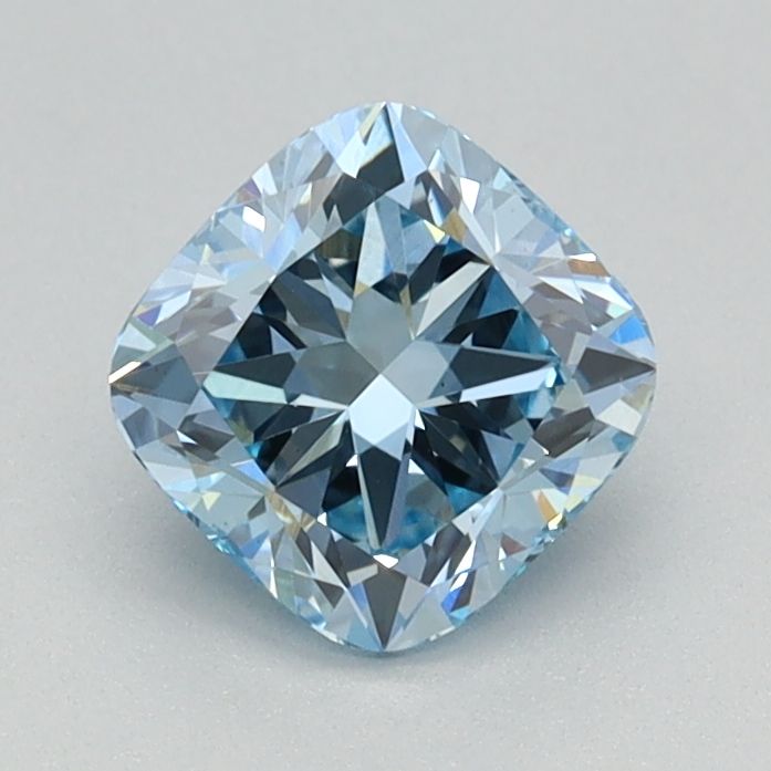 Lab-Grown Cushion Diamond - 0.84 Carats, Fancy Intense Blue Color, VS1 Clarity - Certified by IGI - Report Number: LG626424807